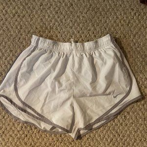 White Nike Dri-Fit Shorts